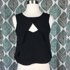 Minkpink black crop top